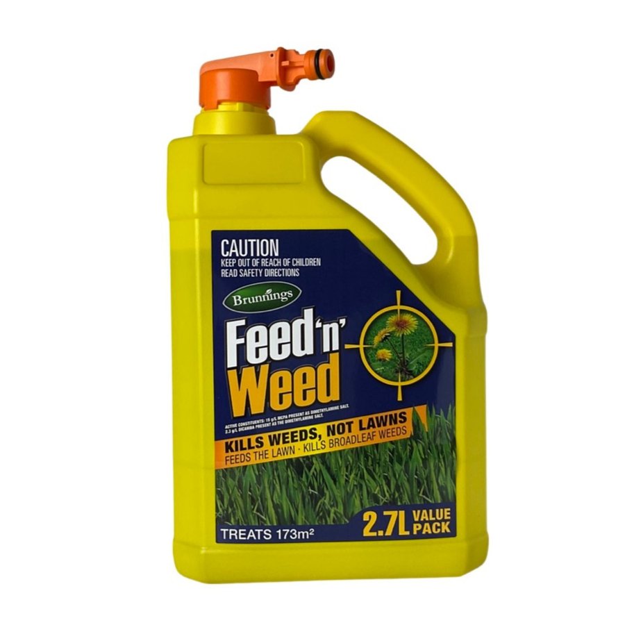 BRUNNINGS FEED N WEED 2.7 LITRE HOSE ON