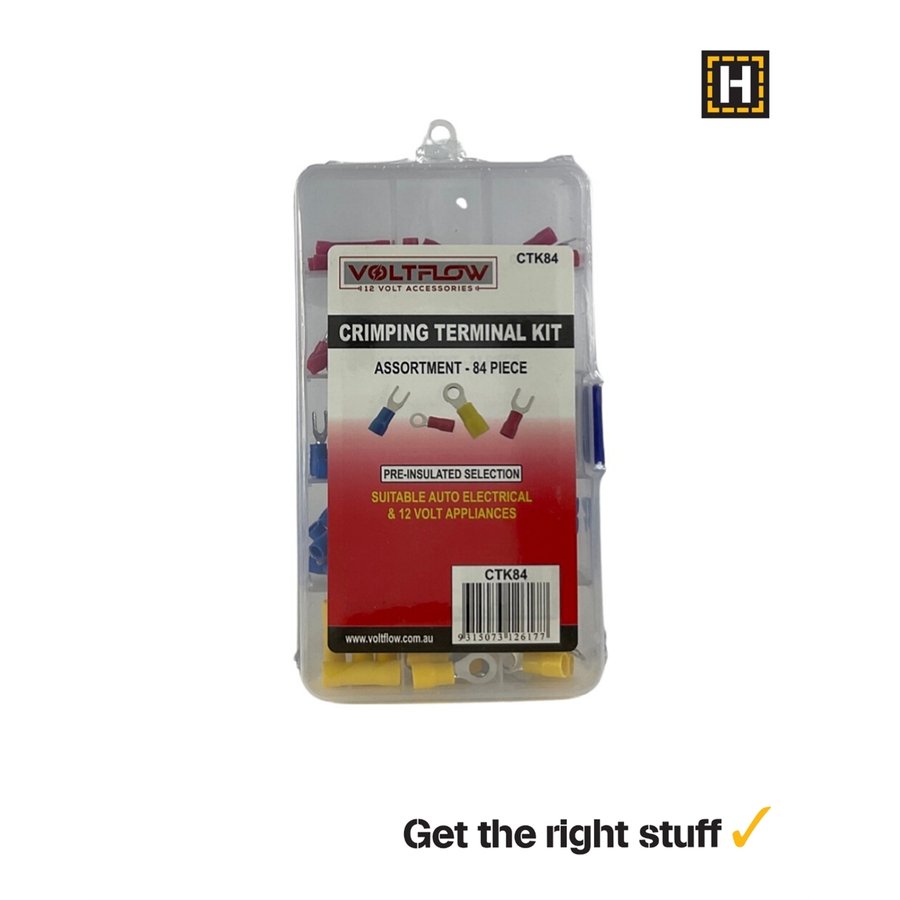 VOLTFLOW - CRIMPING TERMINAL KIT 84PCE KIT