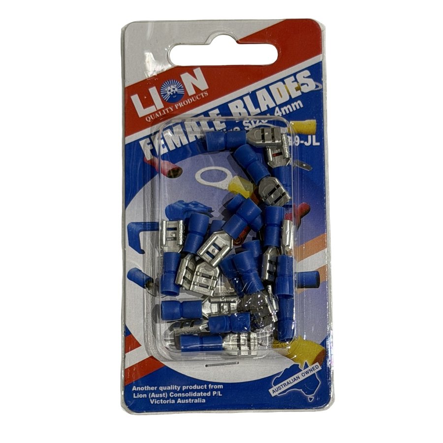 LION FEMALE BLADE TERMINALS BLUE 17 PACK