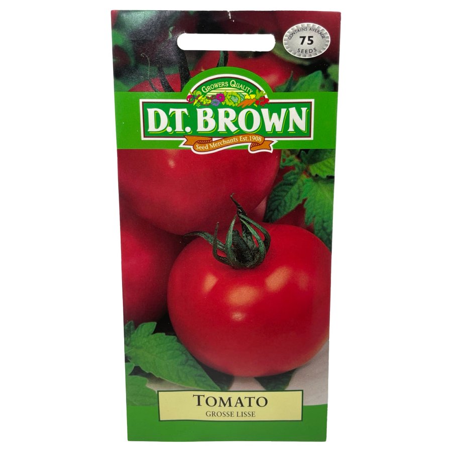 D.T BROWN - TOMATO GROSSE LISSE -75 SEED PACK