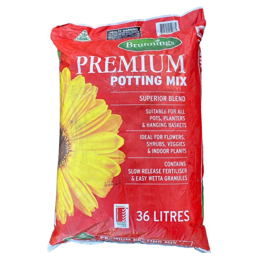 BRUNNINGS PREMIUM POTTING MIX 36L