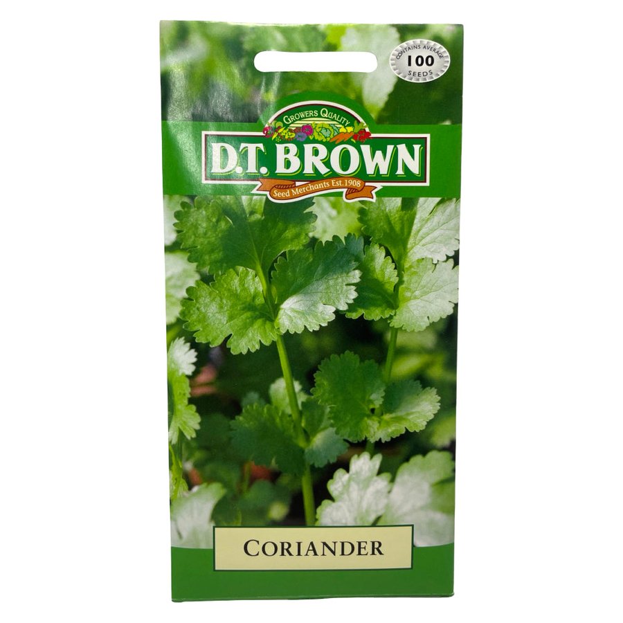 D.T BROWN - CORIANDER -100 SEED PACK