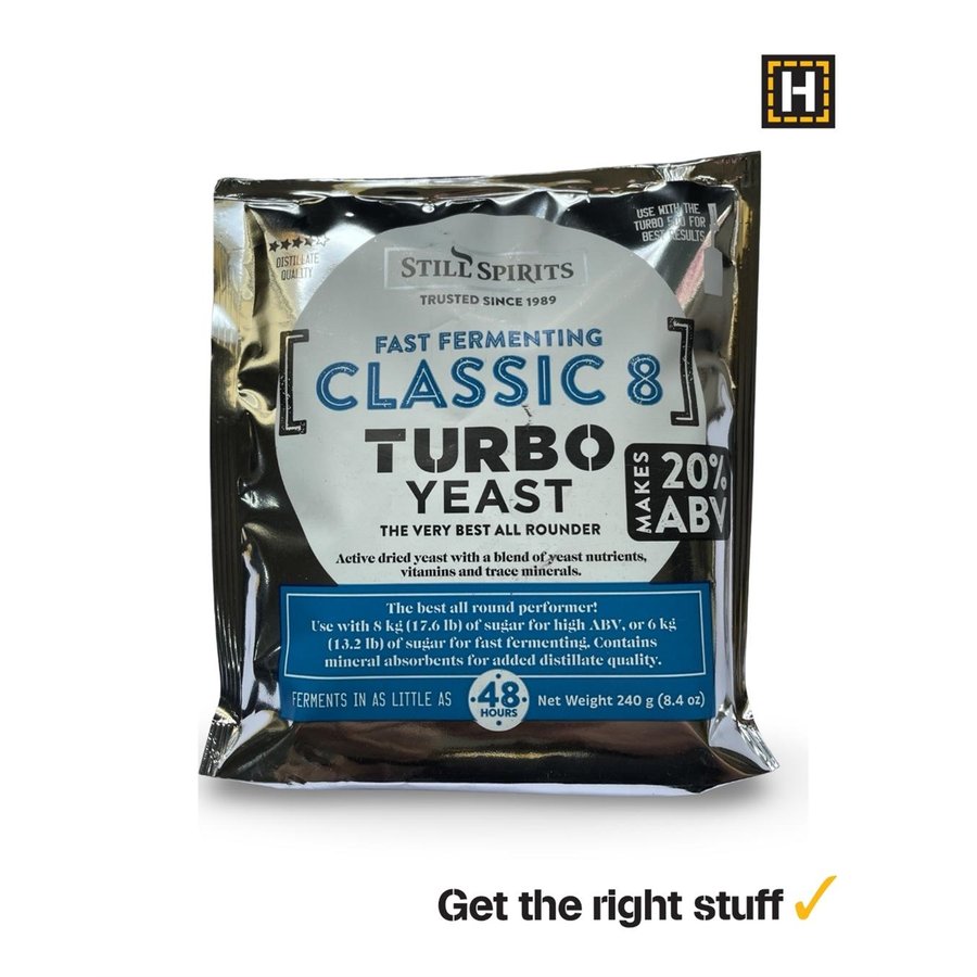 TURBO CLASSIC YEAST, 13% WASH