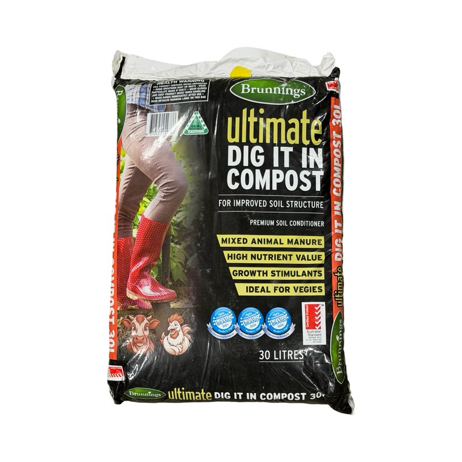 BRUNNINGS ULTIMATE DIG IT IN COMPOST 30L