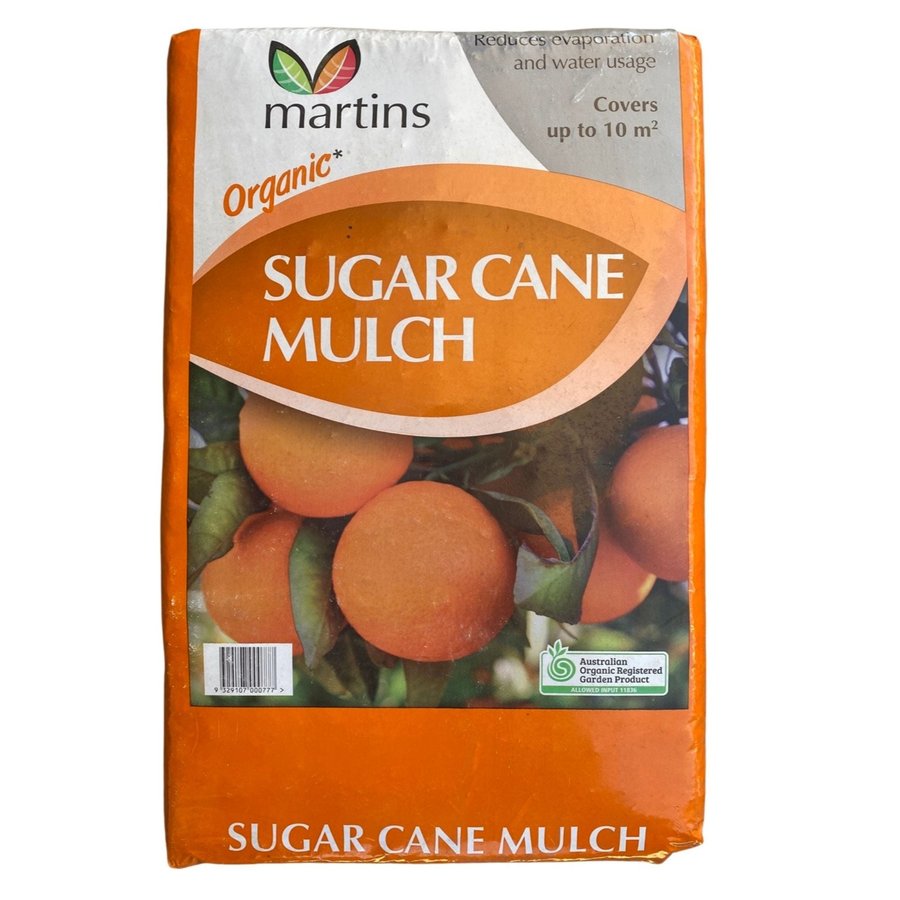 MARTINS ORGANIC SUGAR CANE MULCH BALE 11KG