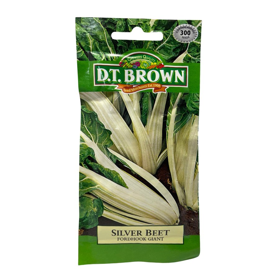 D.T. BROWN SEEDS - SILVER BEET - FORDHOOK GIANTT - 300 SEED PACK